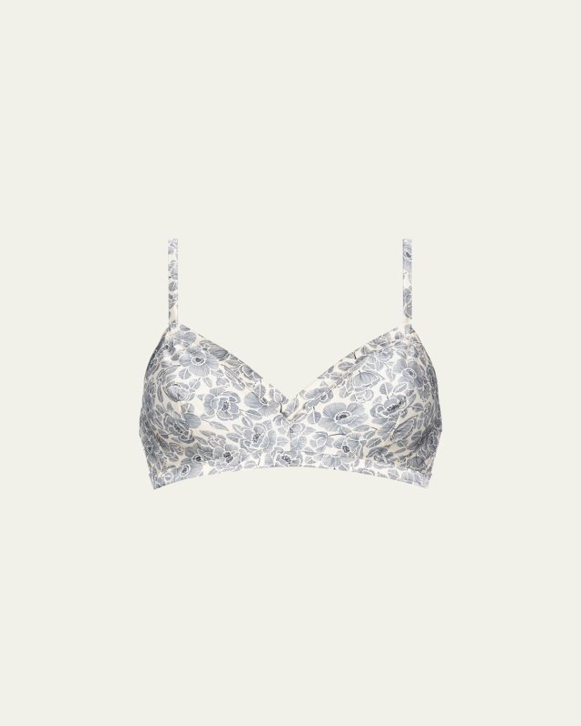 Cueillette Floral-Print Triangle Bralette